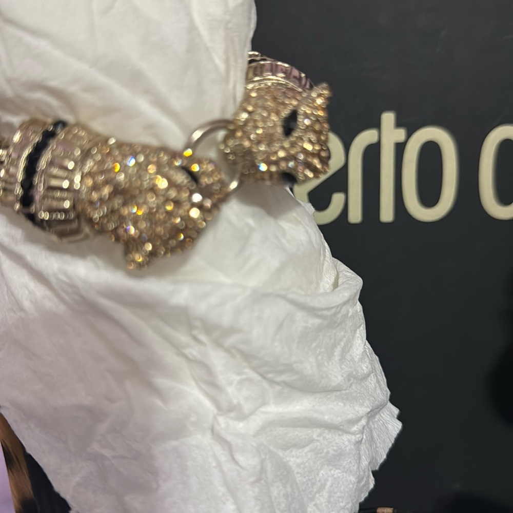 Brand, new pristine bling out Roberto Cavalli, high heels, sandals - Picture 5 of 15